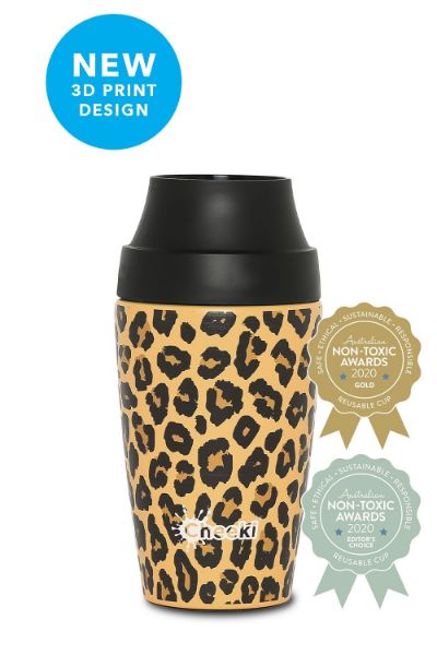 Picture of CHEEKI Coffee Mug Insulated - Leopard 350ml