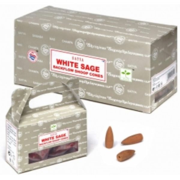 Picture of INCENSE CONES SATYA White Sage x12