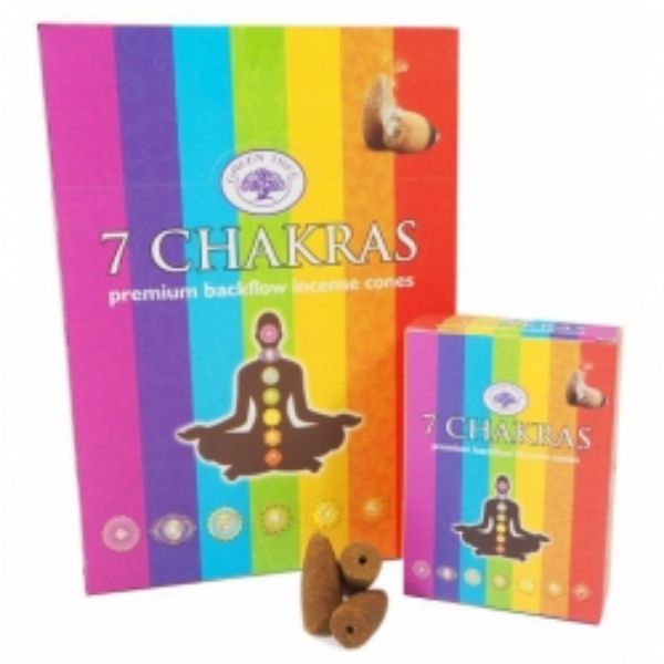 Picture of INCENSE CONES GTREE 7 Chakras x12