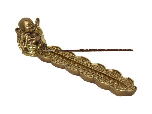 Picture of INCENSE HOLDER Buddha Gold 20cm
